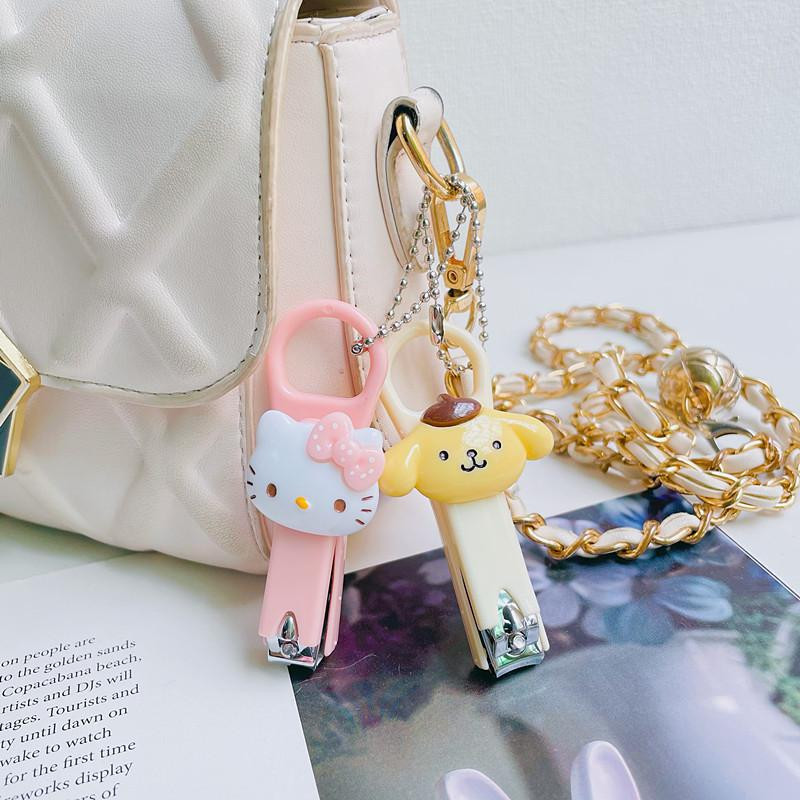 Mașină de tăiat unghii cu desene animate Kawaii Hello Kitty Melody Cinnamoroll Mașină de tăiat unghiile de la picioare Foarfece pentru unghii Cutter pentru unghii