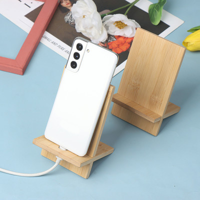 Нов държач за настолен телефон Дървена стойка за мързелив телефон Поставка за поддръжка на мобилен смартфон Стойка за таблет