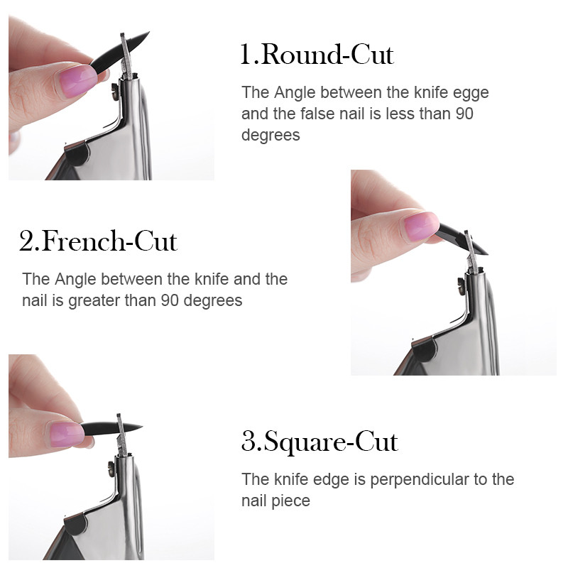 1 buc. Cutter pentru capsule pentru unghii Tip special francez Sfaturi pentru unghii false Foarfece Tuns unghii Accesorii pentru manichiura din otel inoxidabil