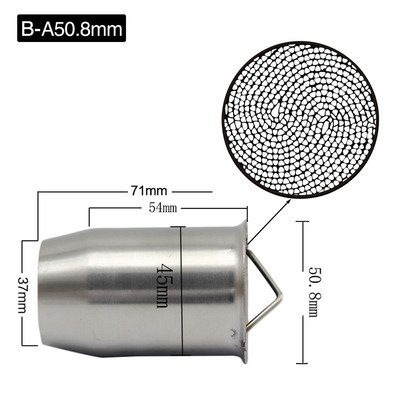 Ulazni ispušni prigušivač motocikla od nehrđajućeg čelika 51 mm 60 mm Podesivi DB ubojiti prigušivač Eliminator buke Prednji katalizator