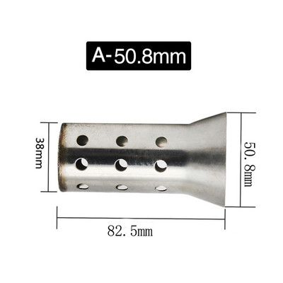 Ulazni ispušni prigušivač motocikla od nehrđajućeg čelika 51 mm 60 mm Podesivi DB ubojiti prigušivač Eliminator buke Prednji katalizator
