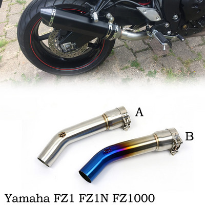 Middle Pipe Escape Moto Motociklu Izplūdes Motociklu Izpūtēja Bike Racing Par YZF FZ1N FZ1 FZ8 FZ8N FZ8S FZ1000 2006-2015