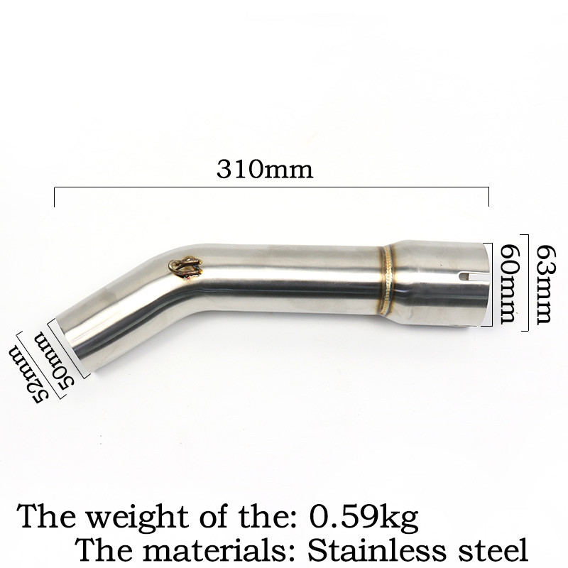 Țeavă mijlocie Escape Moto Esapament Motocicletă Toba de eșapament Motocicletă Curse pentru YZF FZ1N FZ1 FZ8 FZ8N FZ8S FZ1000 2006-2015