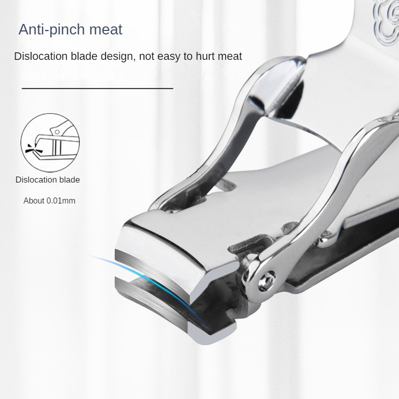 Noul tăietor de unghii ultra-subțire Dispozitiv de tăiat unghii, din oțel inoxidabil, pliabil, de tăiat unghii, foarfecă pentru unghii, instrument de manichiură și pedichiură