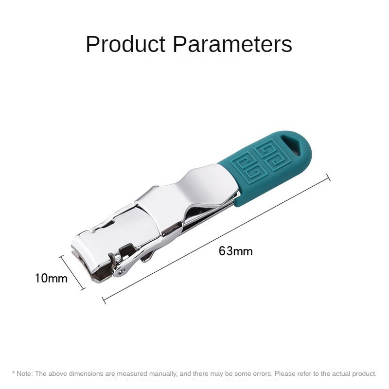 Noul tăietor de unghii ultra-subțire Dispozitiv de tăiat unghii, din oțel inoxidabil, pliabil, de tăiat unghii, foarfecă pentru unghii, instrument de manichiură și pedichiură