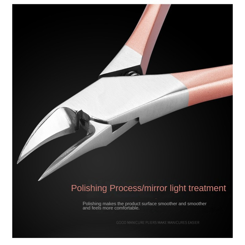 Profesionalni kliper za nokte Nipper Smicanje mrtve kože Poliranje Brušenje Alati za njegu manikure Škare za nokte od nehrđajućeg čelika
