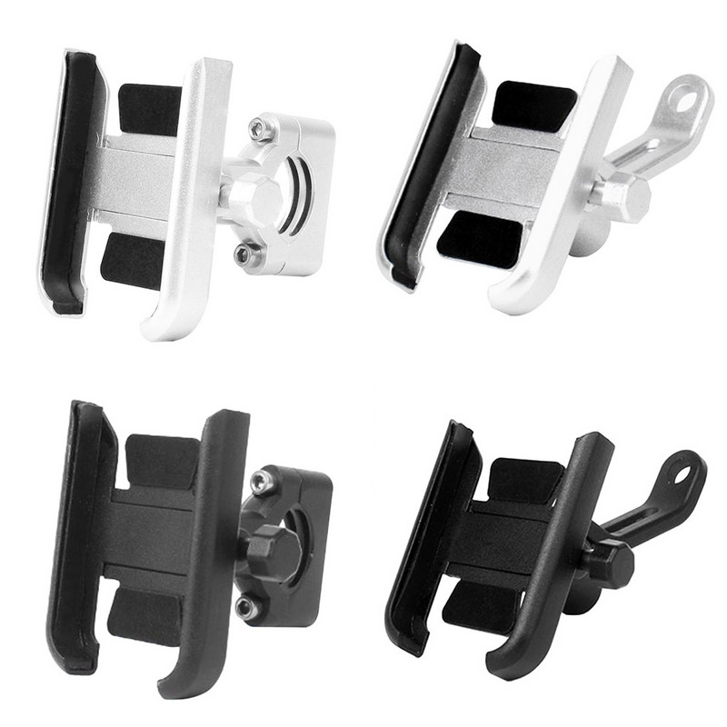 Βάση βάσης τηλεφώνου ποδηλάτου μοτοσυκλέτας 360° Περιστρεφόμενη λαβή τιμονιού Θήκη τηλεφώνου από κράμα αλουμινίου Καθρέφτης πίσω καθρέφτη Στήριγμα κινητού τηλεφώνου