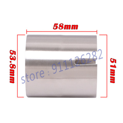 Universaalne mootorratta väljalaskeadapter Escape 52mm 54mm 56mm 58mm 62mm 64 kuni 51mm Toruühendus Reduktor Summuti Roostevaba teras