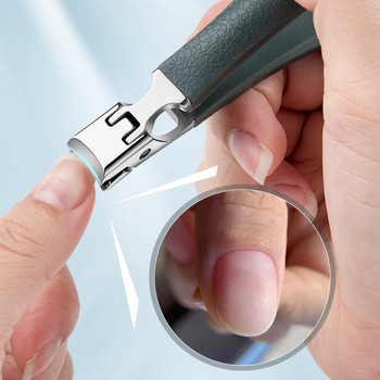 Клещи за нокти против пръски от неръждаема стомана Големи щипки за рязане на нокти за дебели нокти Професионални инструменти за грижа за маникюра