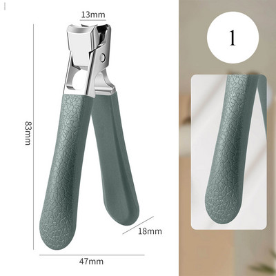 Škare za nokte protiv prskanja od nehrđajućeg čelika Velike škare za rezanje noktiju za debele nokte Profesionalni alati za njegu manikure