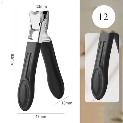 Škare za nokte protiv prskanja od nehrđajućeg čelika Velike škare za rezanje noktiju za debele nokte Profesionalni alati za njegu manikure