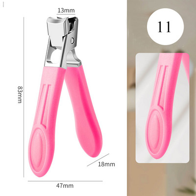 Škare za nokte protiv prskanja od nehrđajućeg čelika Velike škare za rezanje noktiju za debele nokte Profesionalni alati za njegu manikure