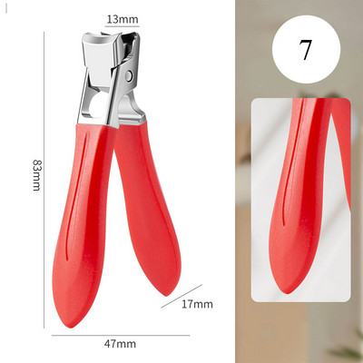 Клещи за нокти против пръски от неръждаема стомана Големи щипки за рязане на нокти за дебели нокти Професионални инструменти за грижа за маникюра