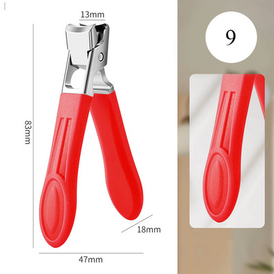 Škare za nokte protiv prskanja od nehrđajućeg čelika Velike škare za rezanje noktiju za debele nokte Profesionalni alati za njegu manikure