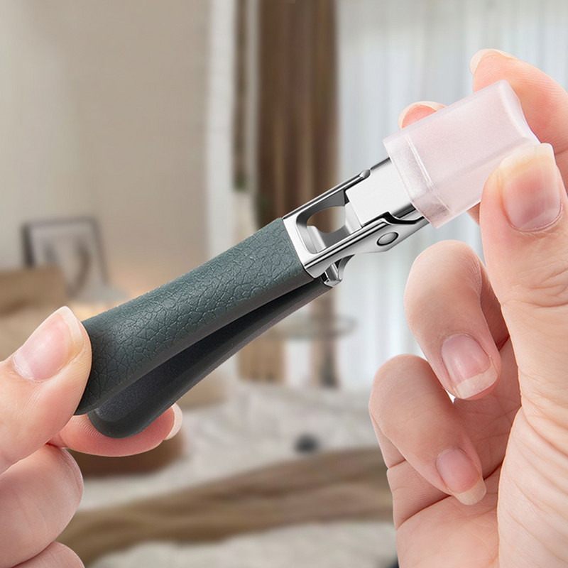 Škare za nokte protiv prskanja od nehrđajućeg čelika Velike škare za rezanje noktiju za debele nokte Profesionalni alati za njegu manikure