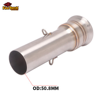 Slip On For Super DUKE 1050 1090 1190 KTM 1290 2013-2016 51mm Exhaust Escape Modify Connect Middle Tube Link Pipe