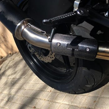 Διαμέτρου 40-63 mm Σιγαστήρας εξάτμισης μοτοσικλέτας Προστατευτικό κάλυμμα από ανθρακονήματα προστατευτικό κάλυμμα θερμικής ασπίδας προστασίας κατά του εγκαυμάτων Pit Dirt Bike Sco