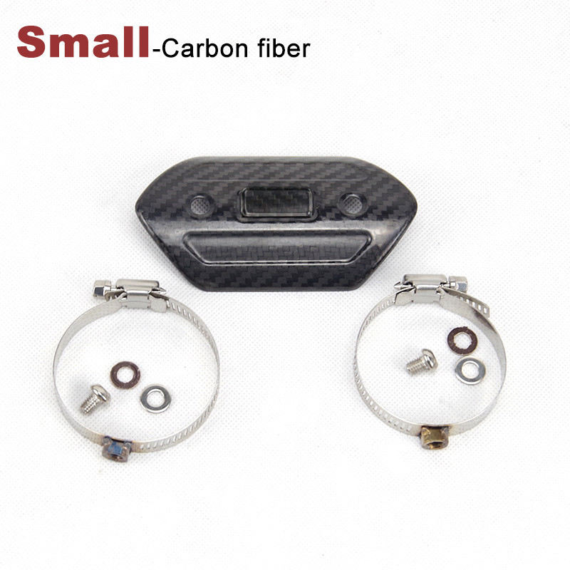 Διαμέτρου 40-63 mm Σιγαστήρας εξάτμισης μοτοσικλέτας Προστατευτικό κάλυμμα από ανθρακονήματα προστατευτικό κάλυμμα θερμικής ασπίδας προστασίας κατά του εγκαυμάτων Pit Dirt Bike Sco