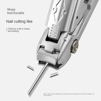 Най-новата ножица за нокти без пръски с форма на кола Ножица за нокти от неръждаема стомана Дебели твърди нокти на краката Ножици Инструменти за грижа за маникюра