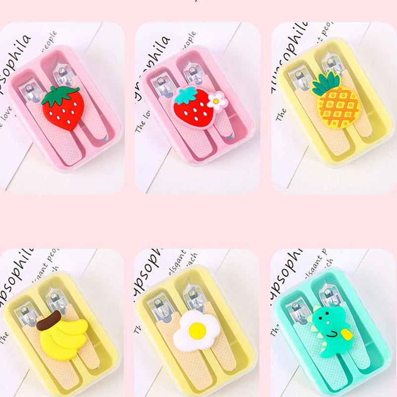 Foarfecă pentru unghii Desene animat Foarfecă de unghii drăguță Cutter Colorat pentru copii Foarfece pentru unghii Pedichiură Trimmer pentru unghii pentru frumusețe Instrument de manichiură