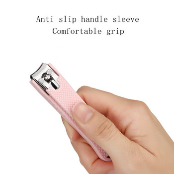 1PC цветна ножица за нокти от неръждаема стомана Машина за рязане на нокти Професионален тример за нокти Висококачествен инструмент за подстригване на нокти на пръстите на краката