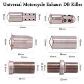 Catalizator universal de evacuare a motocicletei de 51 mm DB Killer Reduce zgomotul cuplu ridicat la viteză redusă a tobei de eșapament Tratament de purificare a gazului
