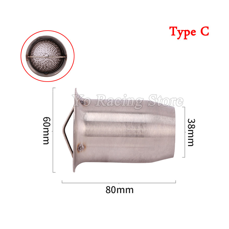 Catalizator universal de evacuare a motocicletei de 51 mm DB Killer Reduce zgomotul cuplu ridicat la viteză redusă a tobei de eșapament Tratament de purificare a gazului