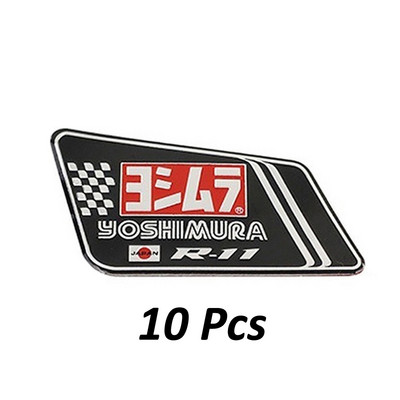 Eșapament de motocicletă din aluminiu Yoshimura autocolant țeavă de eșapament 3D autocolante pentru Honda Yamaha Suzuki Kawasaki Ducati Benelli Cafe Racer