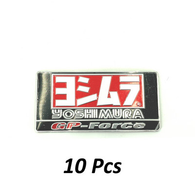 Eșapament de motocicletă din aluminiu Yoshimura autocolant țeavă de eșapament 3D autocolante pentru Honda Yamaha Suzuki Kawasaki Ducati Benelli Cafe Racer