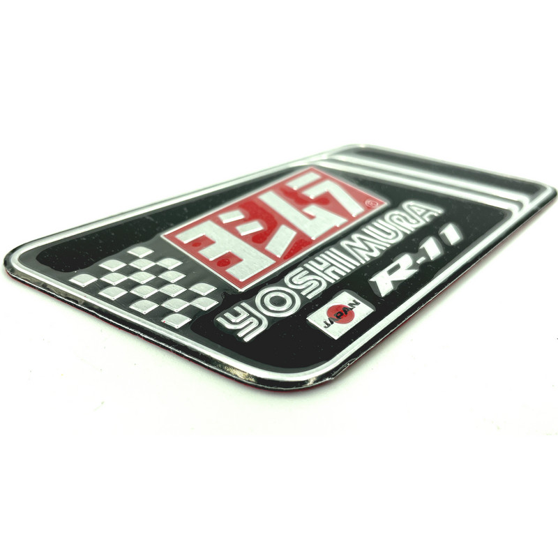 Eșapament de motocicletă din aluminiu Yoshimura autocolant țeavă de eșapament 3D autocolante pentru Honda Yamaha Suzuki Kawasaki Ducati Benelli Cafe Racer