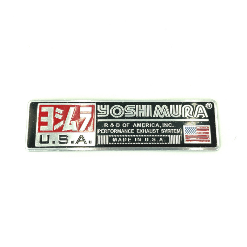 Eșapament de motocicletă din aluminiu Yoshimura autocolant țeavă de eșapament 3D autocolante pentru Honda Yamaha Suzuki Kawasaki Ducati Benelli Cafe Racer