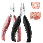 1 τμχ Επαγγελματικό ψαλίδι για την επιδερμίδα των νυχιών Μαύρα δάχτυλα με τα δάχτυλα με τα δάχτυλα του ποδιού Πένσα για το κούρεμα του νυχοκόπτη Nipper Εργαλεία μανικιούρ πεντικιούρ