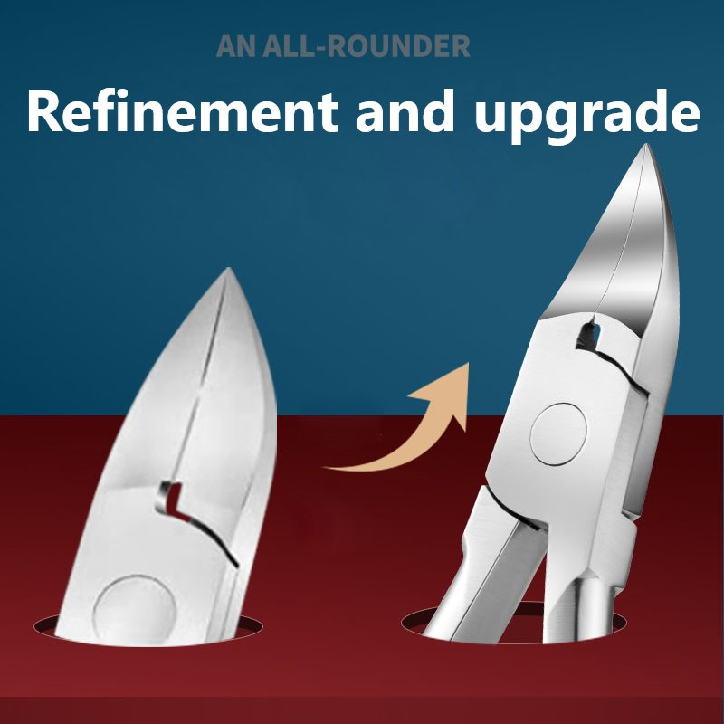 1 τμχ Επαγγελματικό ψαλίδι για την επιδερμίδα των νυχιών Μαύρα δάχτυλα με τα δάχτυλα με τα δάχτυλα του ποδιού Πένσα για το κούρεμα του νυχοκόπτη Nipper Εργαλεία μανικιούρ πεντικιούρ