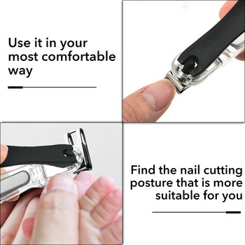 1 бр. Професионална ножица за нокти 360 въртене Инструменти за маникюр Тример за педикюр Нокти за нокти Ножици за кожички