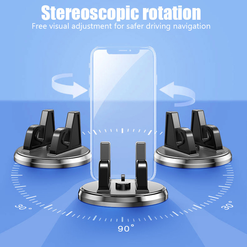 Suport telefon auto Suport rotativ Suport mobil anti-alunecare Montare la 360 de grade Tablou de bord Navigație GPS Accesorii auto universale