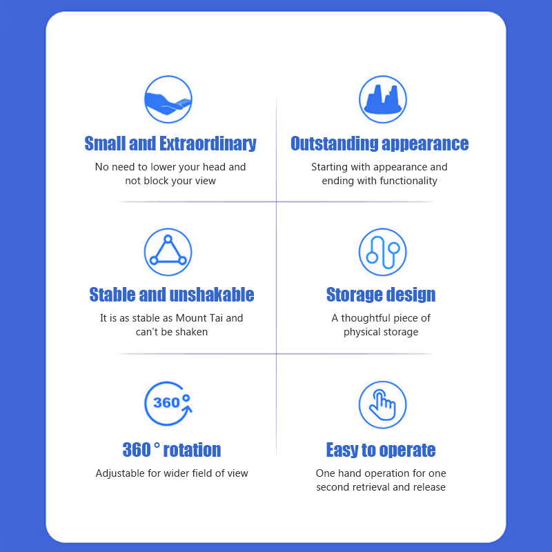 Suport telefon auto Suport rotativ Suport mobil anti-alunecare Montare la 360 de grade Tablou de bord Navigație GPS Accesorii auto universale