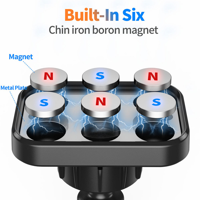 Suport magnetic pentru telefon Suport pentru mașină [2023 Upgrade] Suport pentru telefon pentru mașini Ventilare de aer Suport universal pentru telefon pentru mașină Accesorii auto