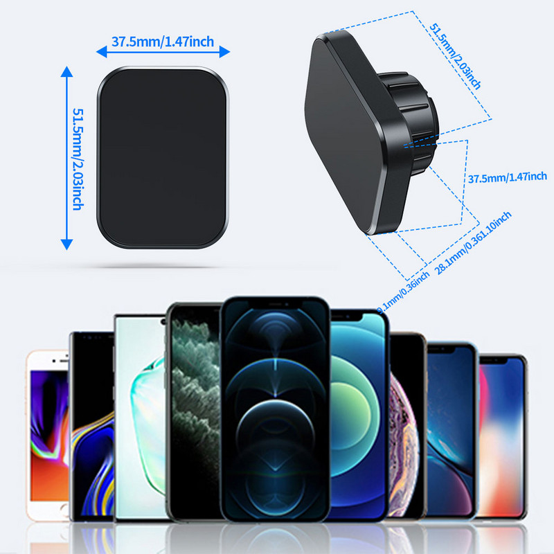 Suport magnetic pentru telefon Suport pentru mașină [2023 Upgrade] Suport pentru telefon pentru mașini Ventilare de aer Suport universal pentru telefon pentru mașină Accesorii auto