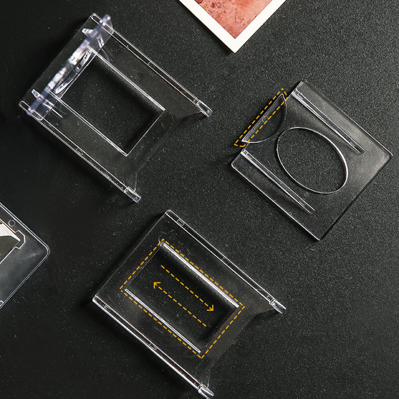 Akriliniai darbiniai ekrano laikikliai Universalūs darbalaukio skaidrūs vizitinių kortelių ekrano stovai Komiksai molbertas telefono planšetės laikiklis knygų stovas