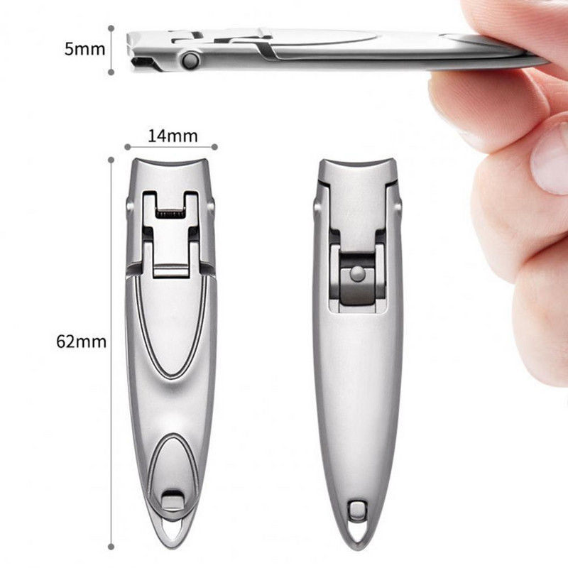 Neslystanti kojų nagų kirpimo mašinėlė, skirta naudoti namuose, nešiojama nerūdijančio plieno nagų kirpimo mašinėlė