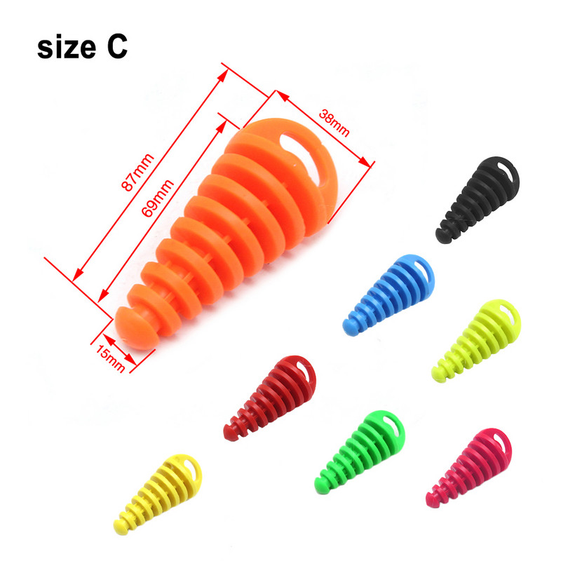 SCL Racing 1tk kolmes suuruses mootorratta väljalasketoru PVC pistik summuti pesukork torukaitse motokrossi väljalasketoru eemaldatav pistik