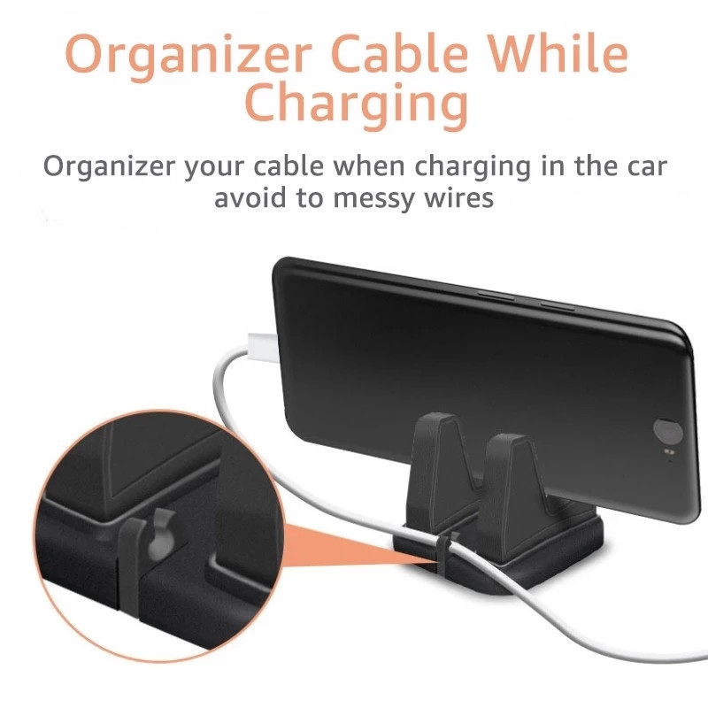 Suport pentru telefon pentru mașină Dashoboard Suport pentru smartphone, rotație de 360 de grade Suport pentru suport pentru telefon mobil din silicon Suport pentru suport pentru mașină