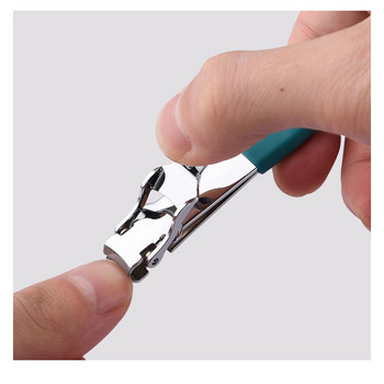 Нова ултратънка резачка за нокти Нокторезачка от неръждаема стомана Сгъваема резачка за нокти Тример Ножица за нокти Ножица за маникюр Инструмент за педикюр
