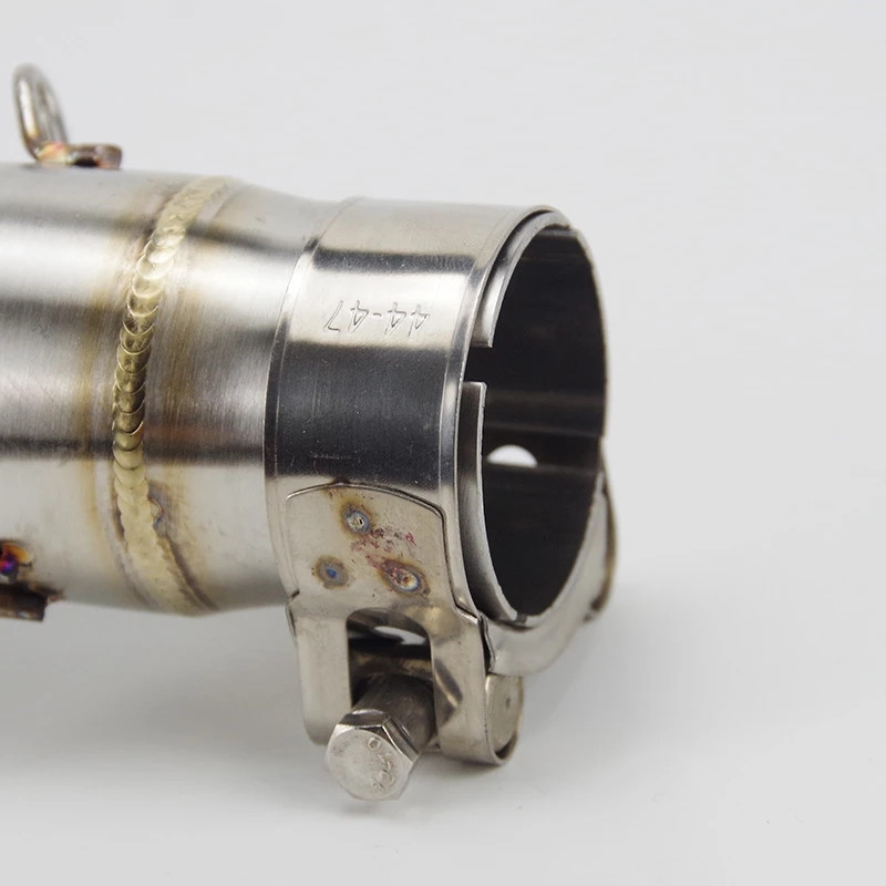 Libistage Kawasaki Ninja 400 Ninja400 EX400 Z400 2017-2023 mootorratta väljalasketoru evakuatsioonisummutisüsteemi 51 mm keskmise ühendustoru jaoks