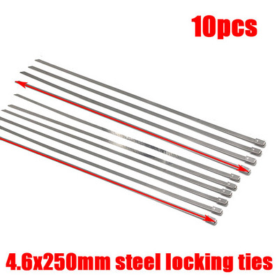 Ρολό 15M 10M 5M Titanium/Black Exxhaust Heat Wrap Roll for Motocycle Fiberglass Heat Shield Tape with Stainless Ties Δωρεάν αποστολή