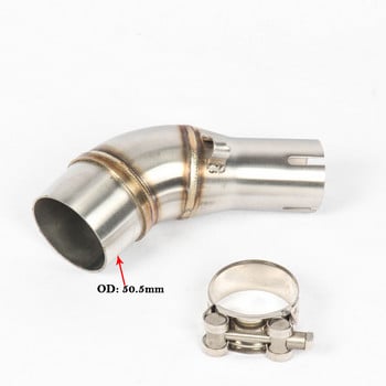 Για Yamaha YZF R25 R3 MT-03 MT03 Εξάτμιση μοτοσικλέτας 51mm Escape Systems Connection Muffler Modified Slip On Middle Link Pipe