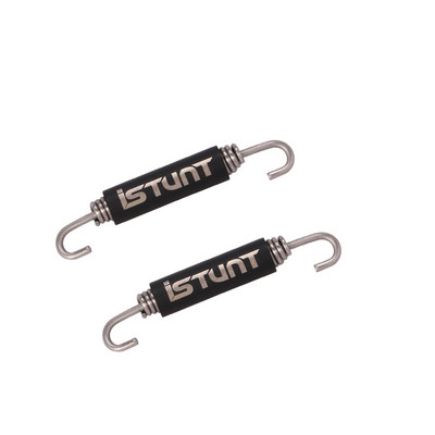 2KOM Univerzalni ispušni sustav motocikla, elastične opružne kuke od nehrđajućeg čelika, prigušivač, središnja karika cijevi, rotirajuća produljena debela opruga