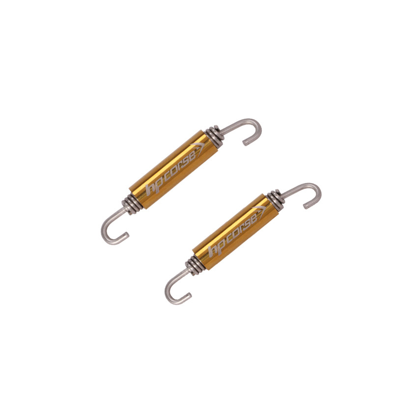 2KOM Univerzalni ispušni sustav motocikla, elastične opružne kuke od nehrđajućeg čelika, prigušivač, središnja karika cijevi, rotirajuća produljena debela opruga