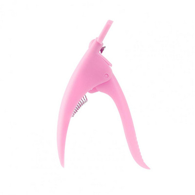 Mugav kunstküünelõikur, libisemisvastane käepide, reguleeritav võltsküünekäärid terava teraga U-tüüpi küüneotste trimmer salongitarbed