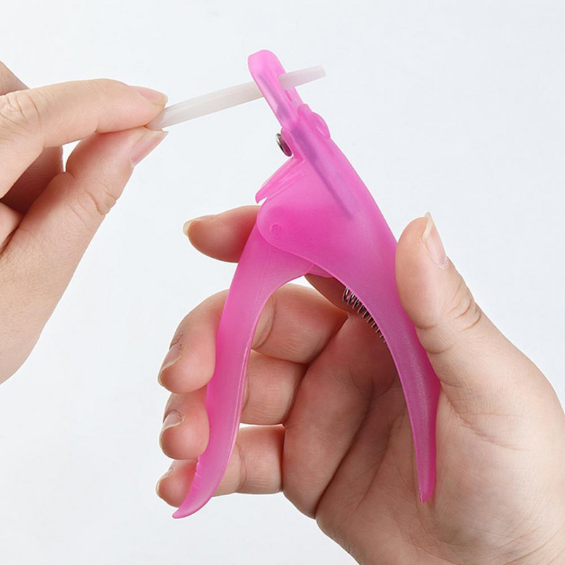 Mugav kunstküünelõikur, libisemisvastane käepide, reguleeritav võltsküünekäärid terava teraga U-tüüpi küüneotste trimmer salongitarbed